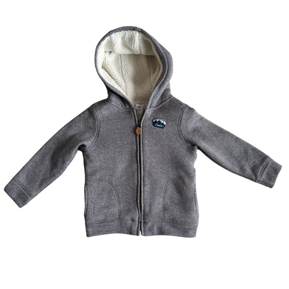 Simple Joys by Carter's Other - Simple Joys by Carters Hoodie Gray Sherpa Lined Adventure Expert Kids 3T